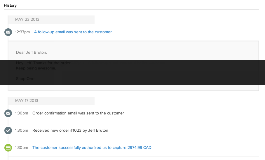 Inventory tracked product